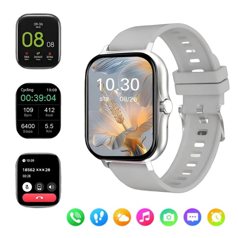 Multifunctional Smart Watch Fashion Digital Watch, Sports Watch for Women and Men, Wearable Smart Watch, Smart Watch, Smartphone Watch, Call Message Reminder Watch 8 Cyber Products Ios Watch Popular Outdoor Watches