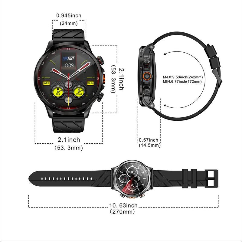 LOKMAT Multifunctional Smart Watch, Fashionable Digital Watch with 200W Camera, Smart Watch with Multiple Sports Modes for Men & Women