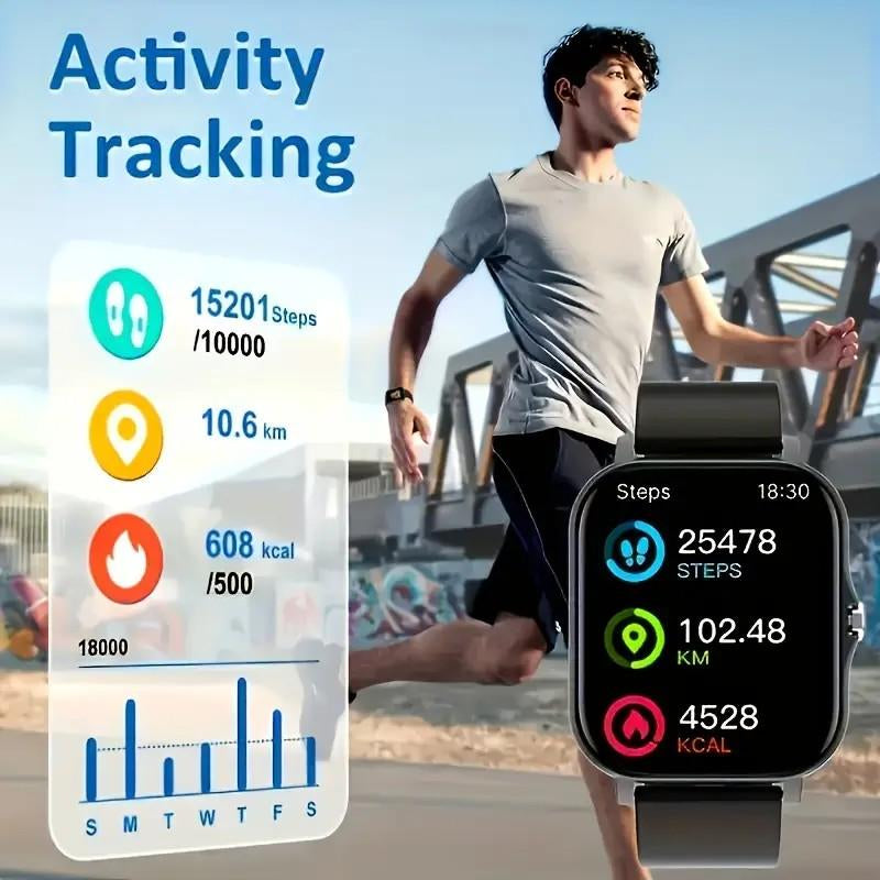 Multifunctional Smart Watch Fashion Digital Watch, Sports Watch for Women and Men, Wearable Smart Watch, Smart Watch, Smartphone Watch, Call Message Reminder Watch 8 Cyber Products Ios Watch Popular Outdoor Watches