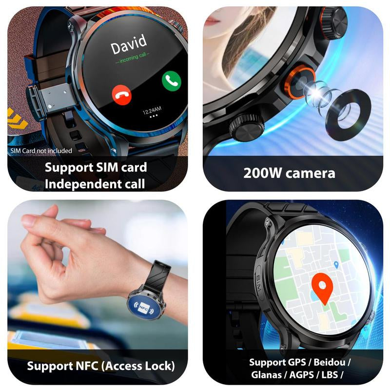 LOKMAT Multifunctional Smart Watch, Fashionable Digital Watch with 200W Camera, Smart Watch with Multiple Sports Modes for Men & Women