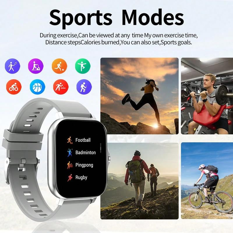 Multifunctional Smart Watch Fashion Digital Watch, Sports Watch for Women and Men, Wearable Smart Watch, Smart Watch, Smartphone Watch, Call Message Reminder Watch 8 Cyber Products Ios Watch Popular Outdoor Watches
