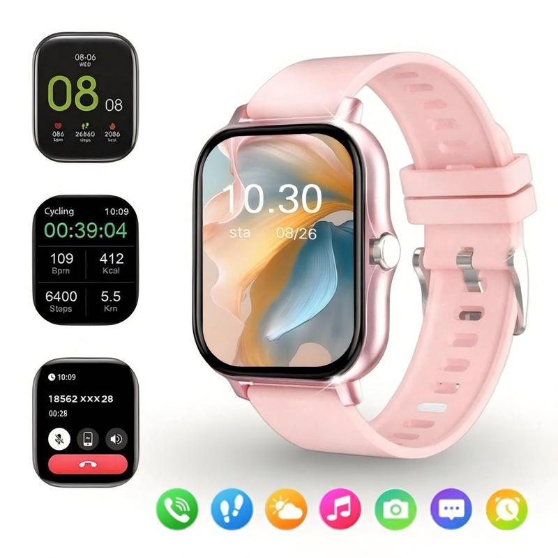 Multifunctional Smart Watch Fashion Digital Watch, Sports Watch for Women and Men, Wearable Smart Watch, Smart Watch, Smartphone Watch, Call Message Reminder Watch 8 Cyber Products Ios Watch Popular Outdoor Watches
