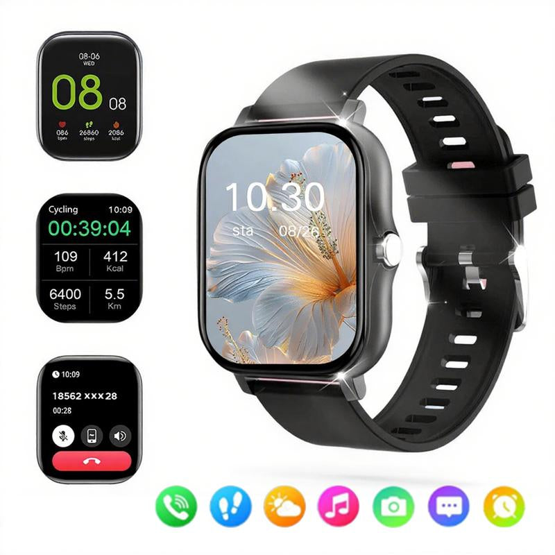 Multifunctional Smart Watch Fashion Digital Watch, Sports Watch for Women and Men, Wearable Smart Watch, Smart Watch, Smartphone Watch, Call Message Reminder Watch 8 Cyber Products Ios Watch Popular Outdoor Watches