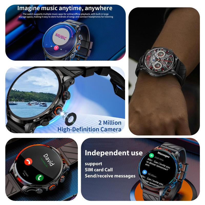 LOKMAT Multifunctional Smart Watch, Fashionable Digital Watch with 200W Camera, Smart Watch with Multiple Sports Modes for Men & Women