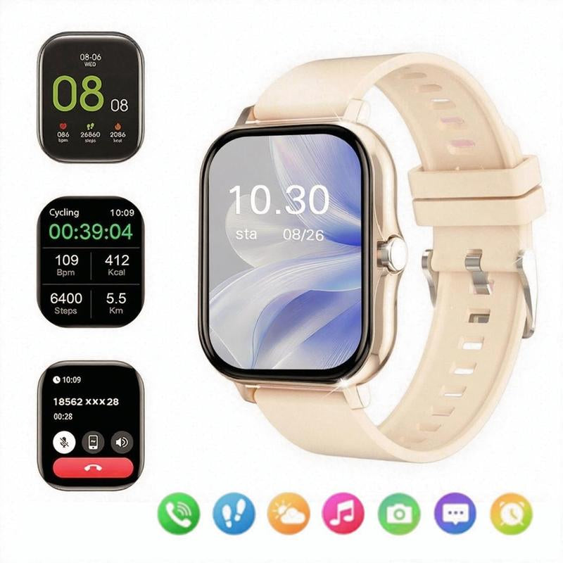 Multifunctional Smart Watch Fashion Digital Watch, Sports Watch for Women and Men, Wearable Smart Watch, Smart Watch, Smartphone Watch, Call Message Reminder Watch 8 Cyber Products Ios Watch Popular Outdoor Watches